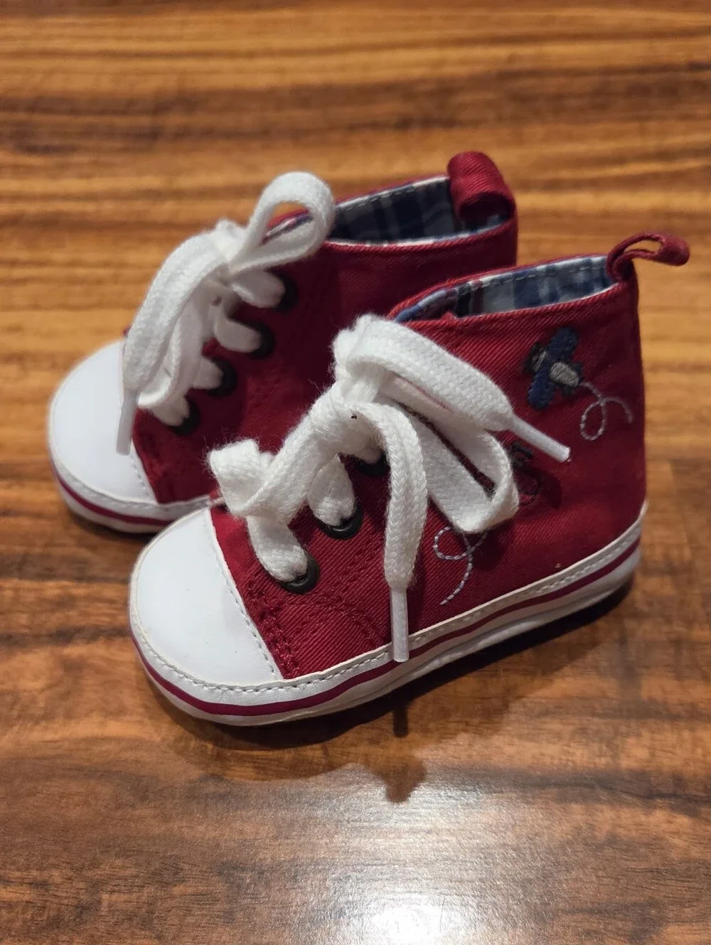 Gymboree NWT/EUC 18-24 Red/Blue Plaid Button Down Shirt, Jeans & Airplane Shoes